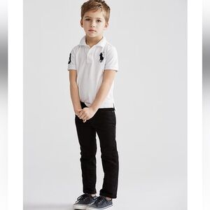 Polo Ralph Lauren Little Boys Hampton Classic Straight Black Denim Jeans size 7